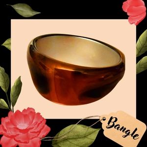 Red Assymetrical Bangle Bracelet